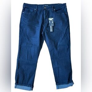 NWT- Fried Denim cropped cult cuff Jeans. size 40 X 31 new-old stock